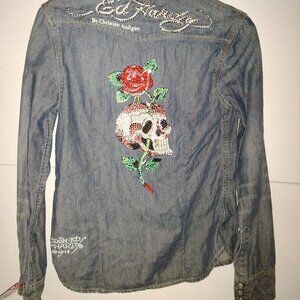 Beautifully handmade vintage Ed Hardy jacket